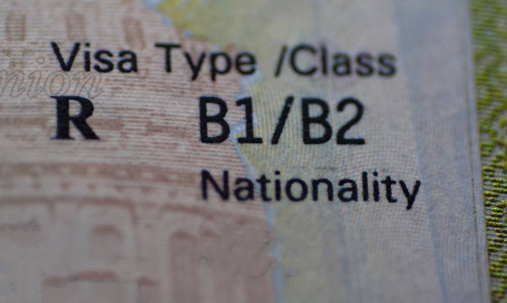 B1 B2 Visa Journey: A picture of a b1 b2 visa page