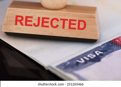 UK Visa Rejection Triggers: Picture of a rejection stamp on a visa